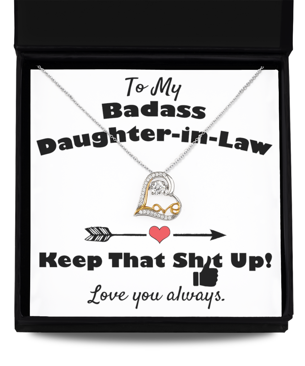 ❤️ Badass Daughter-in-Law Gift Necklace ❤️