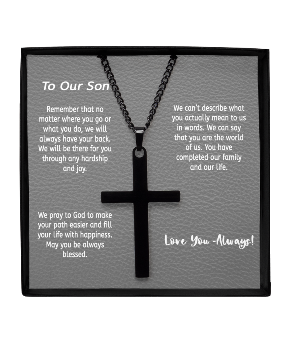 Cross Necklace, Gift From Parents To Son