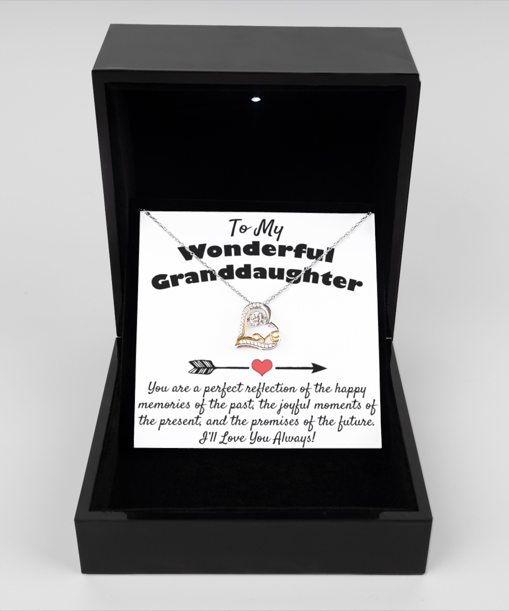 To My Wonderful Granddaughter Necklace