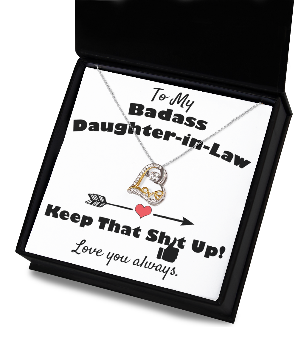 ❤️ Badass Daughter-in-Law Gift Necklace ❤️