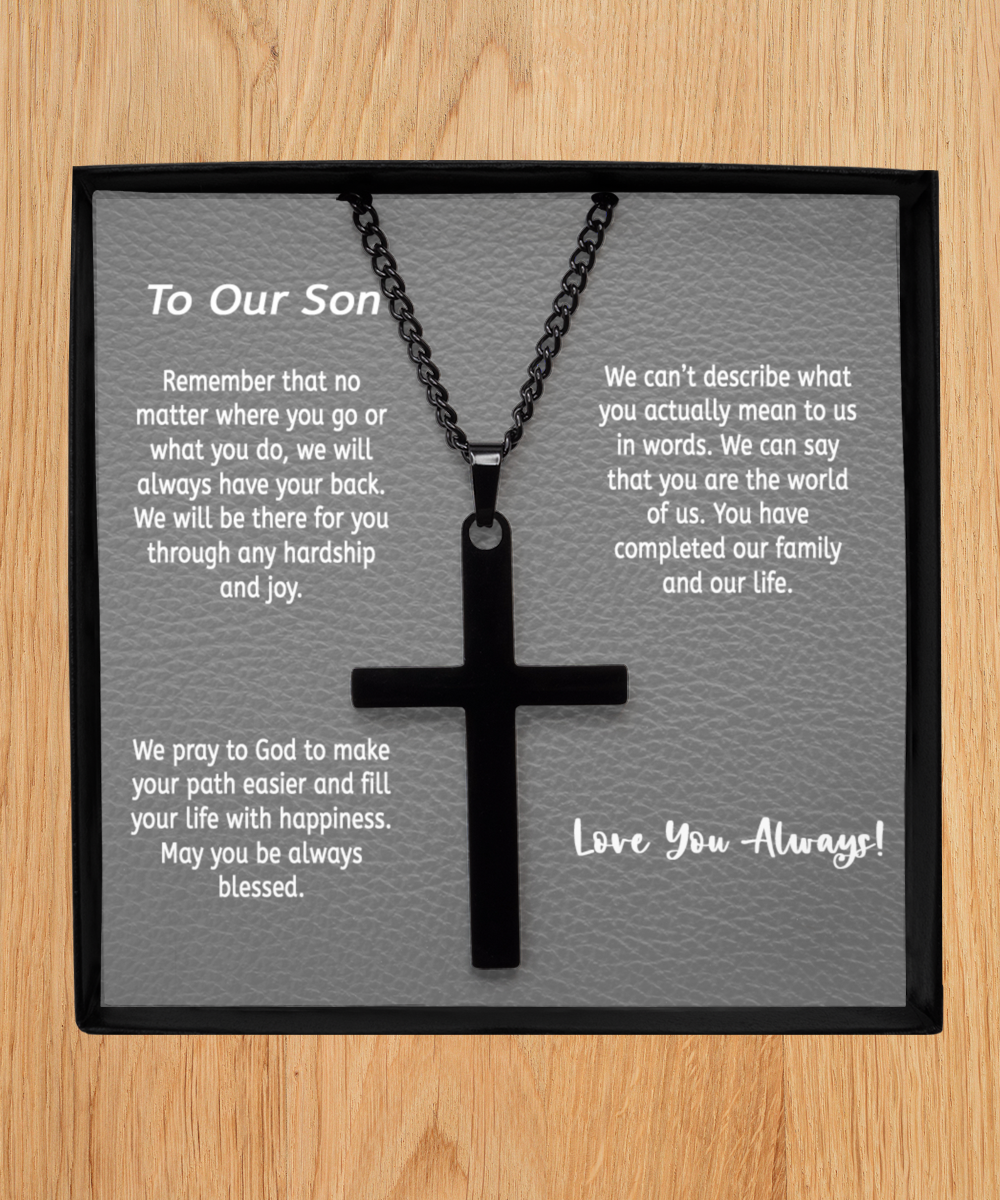 Cross Necklace, Gift From Parents To Son