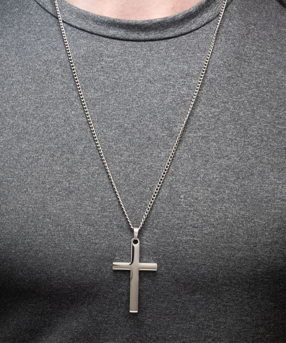 Cross Necklace, Gift From Parents To Son