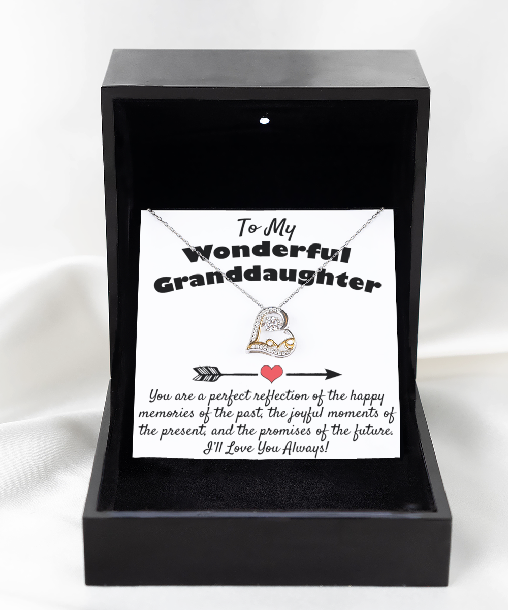 To My Wonderful Granddaughter Necklace