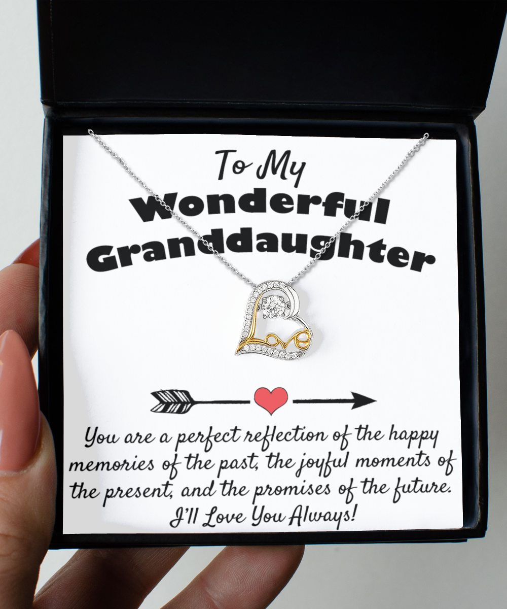 To My Wonderful Granddaughter Necklace