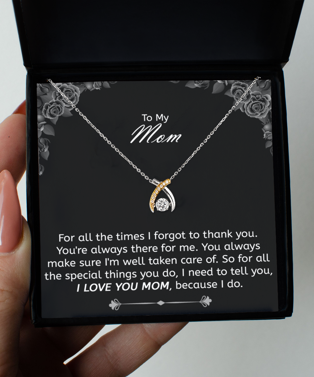 Mother Gift Necklace, .925 Sterling Silver And Gold Necklace, For All The Special Things You