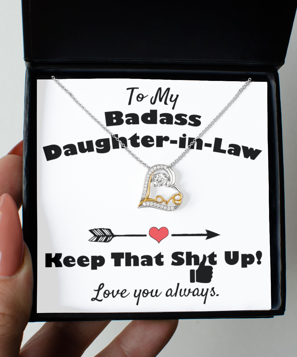 ❤️ Badass Daughter-in-Law Gift Necklace ❤️